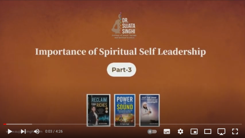 Self Leadership - Part 3